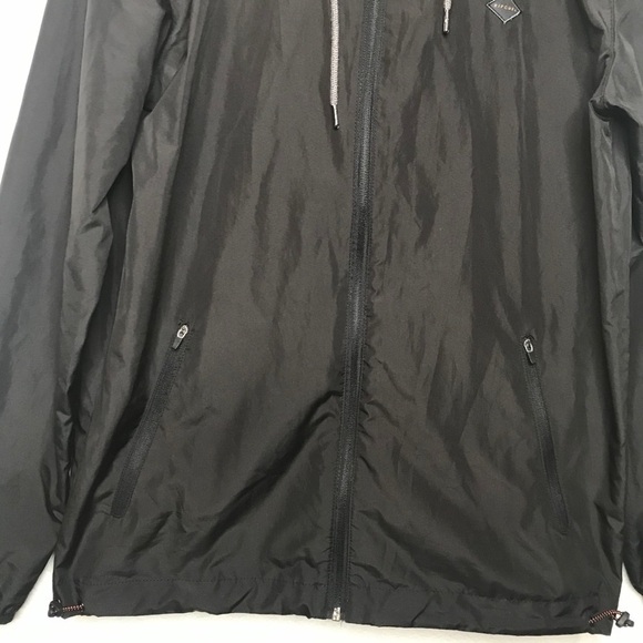 Rip Curl black hooded windbreaker men’s medium - Picture 4 of 13